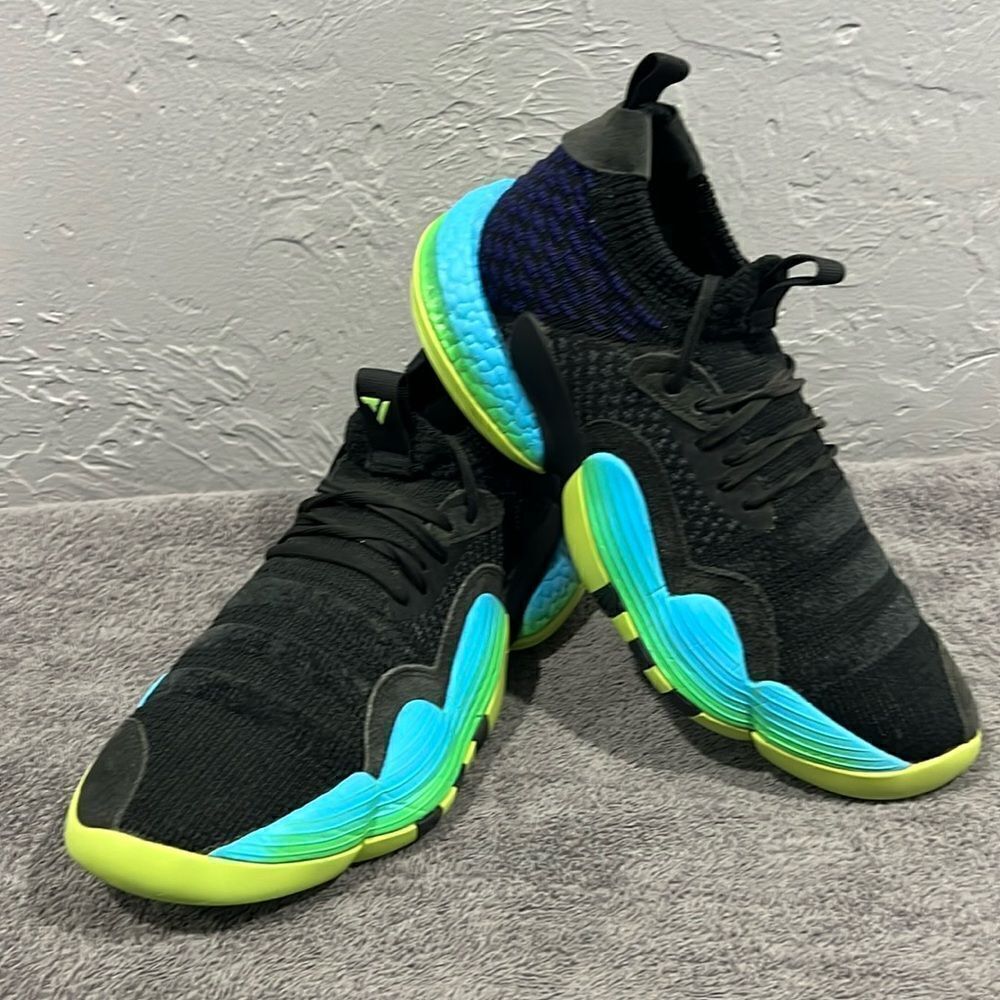 🔥🏀 Adidas Trae Young 2 Trae-TL Solar Green Basketball Shoes Men Sz‎ 9 - EUC
